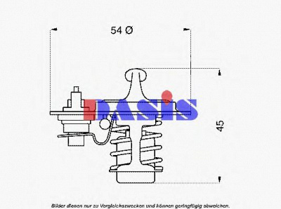 AKS DASIS 751848n -  Термостат, охлаждающая жидкость